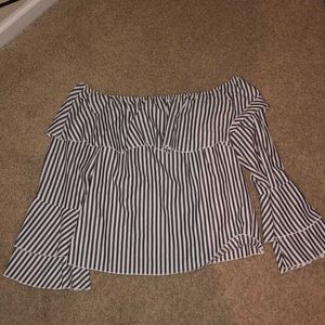 Altrd State Off the Shoulder Striped Top